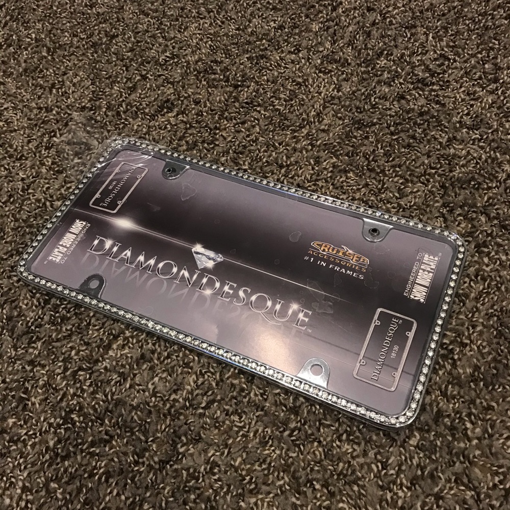 Cruiser Accessories Diamond License Plate